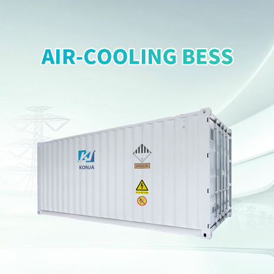 سعر جيد KonJa تبريد الهواء 20FT 768Vdc 1MWh بطارية دورة عميقة نظام تخزين الطاقة بطارية حاوية 400Vac الانترنت